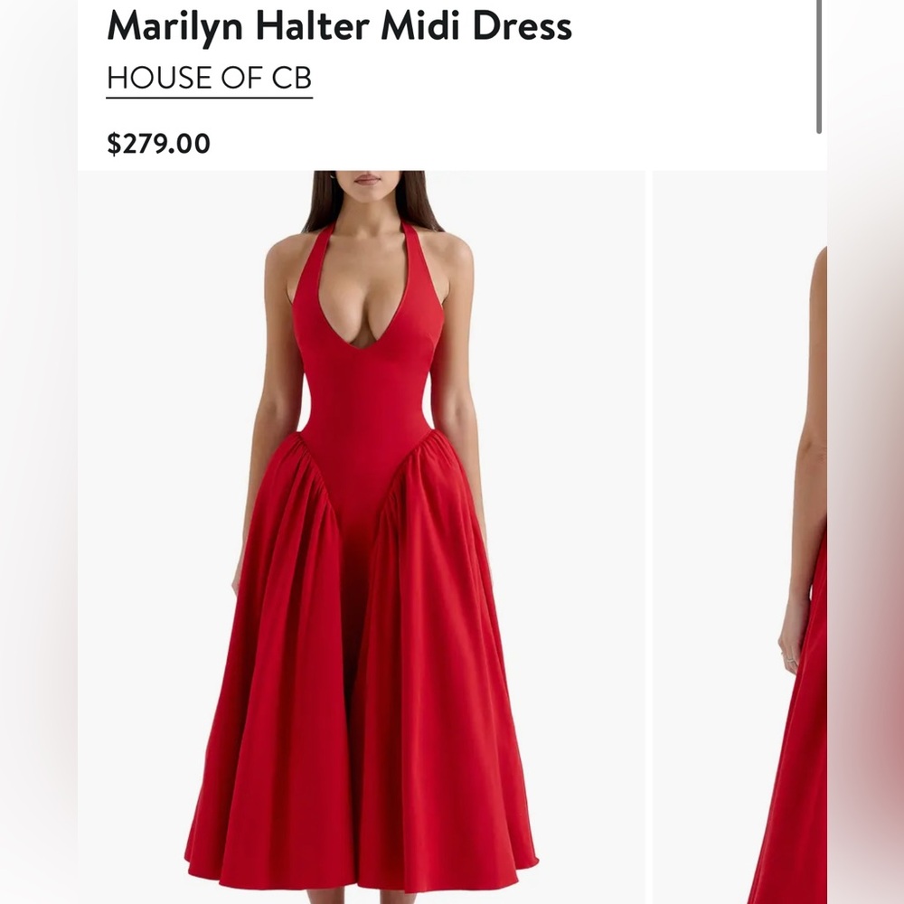 Marilyn Halter Midi Dress